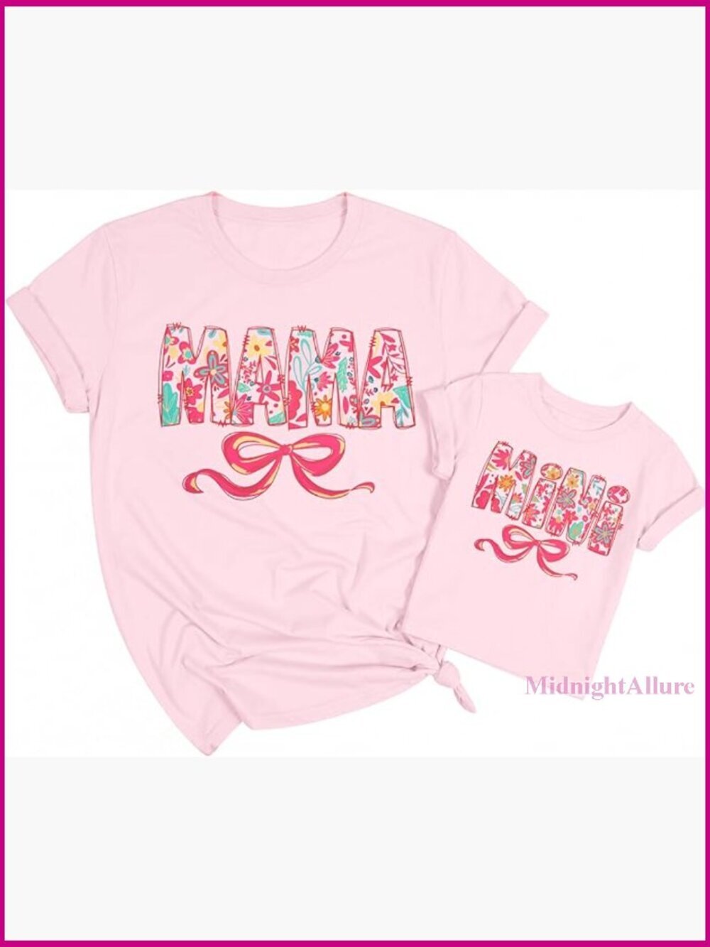 Mommy and Me Matching T-Shirt - Mother Daughter Son Mama Mini Outfit